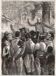 Lettura del pamphlet di Louis Marie de Lahaye de Cormenin (1788-1868) nel 1838 (Tres-humbles remonstrances di Timon su una compensazione di un nuovo tipo che la lista civile pretende di stabilire tra quattro milioni che deve al Tesoro e quattro milioni)
