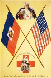 Manifesto della Croce Rossa «Simboli di libertà e umanità - La Croce Rossa, la madre di tutte le nazioni», senza data, tra il 1914-1918.