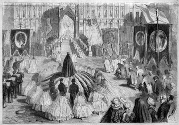 Cerimonia religiosa durante la Fiera di Bruxelles (Belgio)