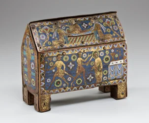 Reliquiario che raffigura il martirio di Thomas Becket, Limoges, c.1210