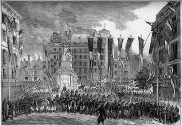 Ritorno delle truppe francesi dopo il Risorgimento, Parigi