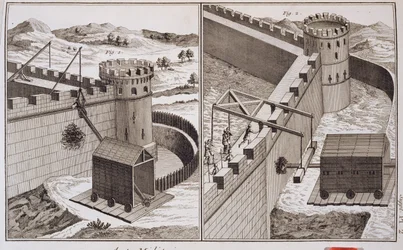Arieti romani, da Encyclopedie des Sciences et Metiers di Denis Diderot (1713-84), pubblicato c.1770