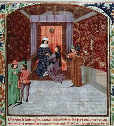 Edoardo IV riceve il libro dall