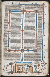 Scena di comunicanti a una messa, c.1300-40