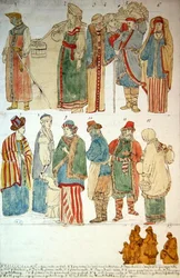 Costumi russi, c.1792