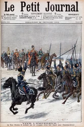 Guerra russo-giapponese 1904-1905 - I cosacchi acclamano lo Zar Nicola II prima di partire per l