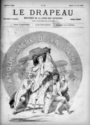 Amore sacro della patria - copertina di "La Bandiera - Monitor della Lega dei Patrioti" - 22 agosto