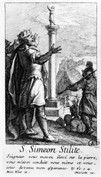 San Simeone Stilita sulla sua colonna