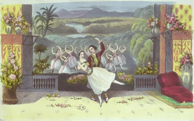 Scena da La Peri di Jean Coralli (1779-1854) e Théophile Gautier (1811-72) 1843