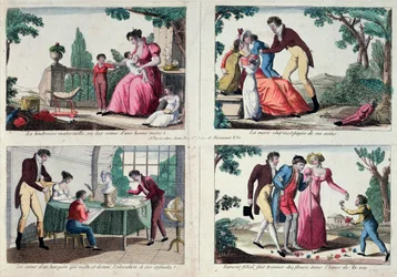 Scene di vita familiare, inizio XIX secolo