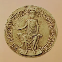 Sigillo di Luigi VIII (1187-1226) (cera)