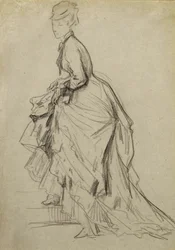 Mostrando una caviglia, c.1880