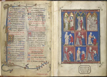 Sloane 1977,f.2 La Chirurgia: Scene bibliche e mediche