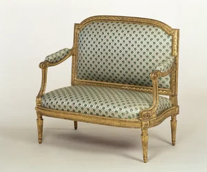 Piccolo divano Luigi XVI, timbrato da J.P.Boulard, c.1775