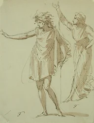 Studio di Due Figure Classicamente Drappeggiate, c.1790