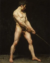 Studio di un uomo nudo, c.1810-20