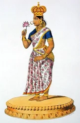 Tchitralekha moglie di Kouvera, inciso da C. de Motte (1785-1836)
