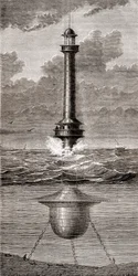 Il faro galleggiante del XIX secolo posto all