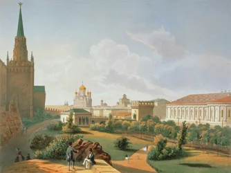 Il Giardino di Alessandro a Mosca, stampato da Jacottet e Bachelier, 1830