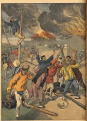 La Ribellione dei Boxer in Cina - Eventi in Cina. I Boxer. Illustrazione per Le Petit Journal, 24 giugno 1900
