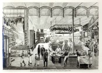 Le nuove cucine del Café Riche, 1866