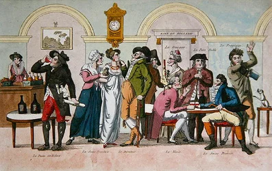 Il Café des Comédiens a Parigi, inizio XIX secolo