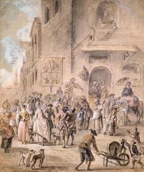 Il ciarlatano, 1774 (penna e inchiostro e acquerello su carta)