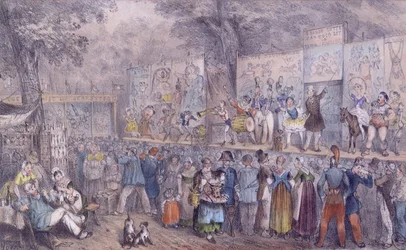 La Parata del Circo a Saint-Cloud, metà XIX secolo