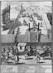 I convulsionari di Saint-Medard portati alla prigione della Bastiglia, c.1730