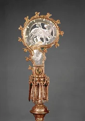 Il pastorale delle badesse del convento cistercense Abbaye du Lys (argento dorato e cristallo di rocca)