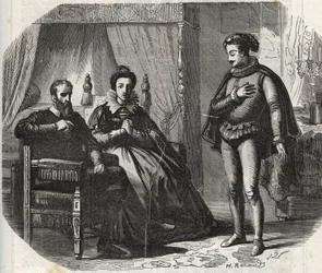La duchessa di Cleves, Maria von Julich duchessa di Juliers e Berg (1491-1543), apprende della dissoluzione del matrimonio tra sua figlia, Anna di Cleves (1515-1557), e il re d