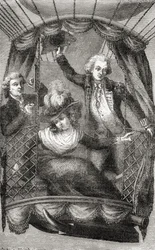 La prima ascensione in mongolfiera in Inghilterra, 15 settembre 1784, da 