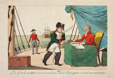 La guardia muore ma non si arrende, ma Bonaparte si arrende e non muore