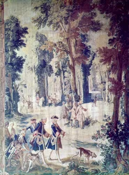 La caccia di Luigi XV, arazzo (metà XVIII secolo)