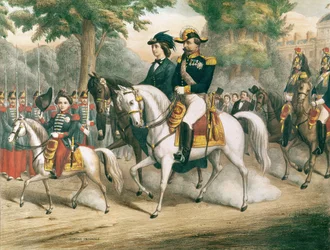 La famiglia imperiale a cavallo