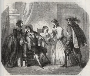 Il re di Francia Luigi XIII (1601-1643) è colto da emicrania mentre parla con la regina Anna d