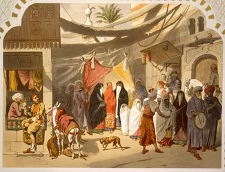 Il matrimonio di un arabo al Cairo, 1860