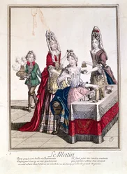 Il mattino, signora alla sua toilette, seconda metà del XVII secolo