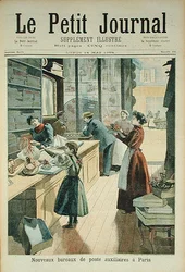 Il nuovo ufficio postale ausiliario a Parigi, da Le Petit Journal, 18 maggio 1894