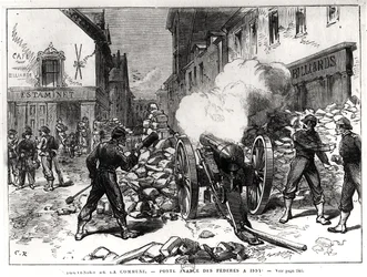 La Comune di Parigi: Una barricata a Issy, 2 maggio 1871