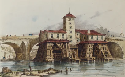 La pompa di Pont Notre Dame, 1836