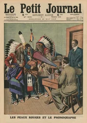I pellerossa e il fonografo, illustrazione di copertina da 