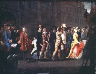 Il Ritorno dei Commedianti Dopo la Soppressione della Comédie Italienne, 1697