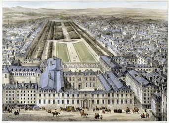 Il Palazzo Reale nel 1679, visto da Rue St Honoré