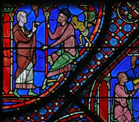 San Giacomo: Filetus racconta ad Almoniges (Hermoniges) della sua conversione (dettaglio)