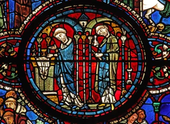 La finestra di San Lubino: Comunione: vino - all