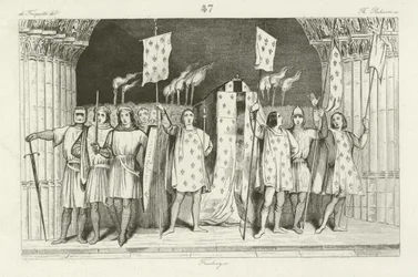 Il neonato Giovanni I proclamato re di Francia, 1316