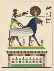Il dio Amon-Ra, illustrazione da Pantheon egyptien: collection des personnages mythologiques de l
