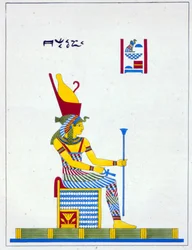 La dea Neith, illustrazione da Pantheon egiziano: collezione dei personaggi mitologici dell