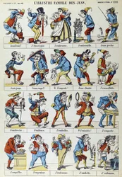 La famiglia illustre dei John - immagine di Epinal, Pellerin